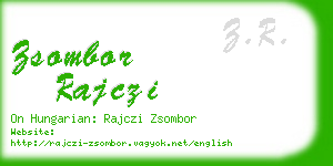 zsombor rajczi business card